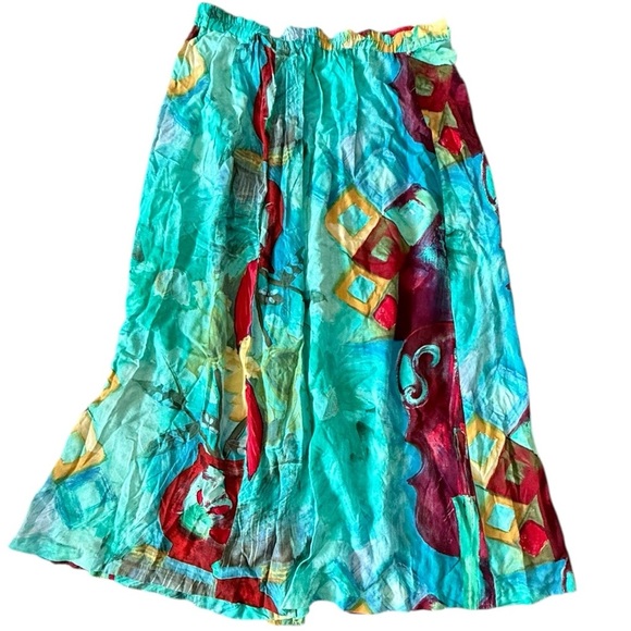 Vintage Sea Suns Petite Skirt Made in USA – Abstract Floral - Picture 2 of 7